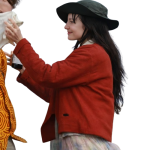 Andrea Riseborough Heel Red Jacket - Image 2